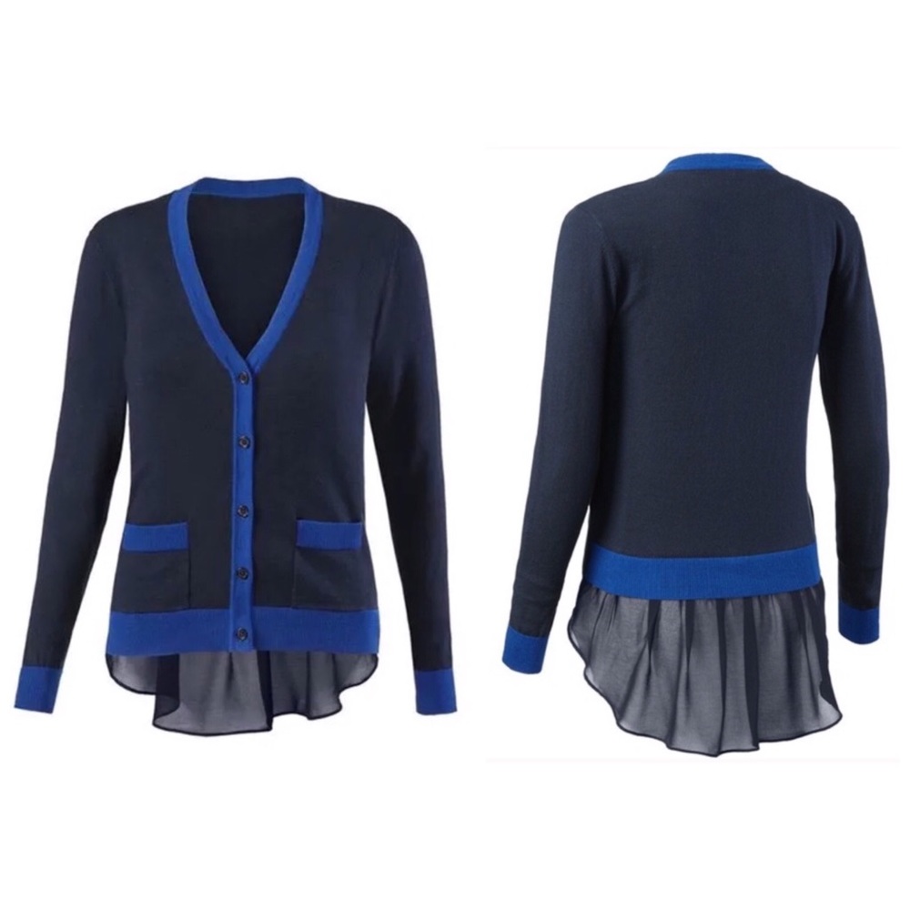 🌻 Cabi | Michelle 5016 Black and Blue Cardigan